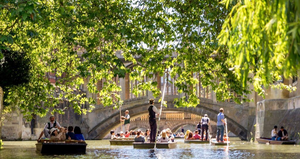 Punting under the Bridge of Sighs