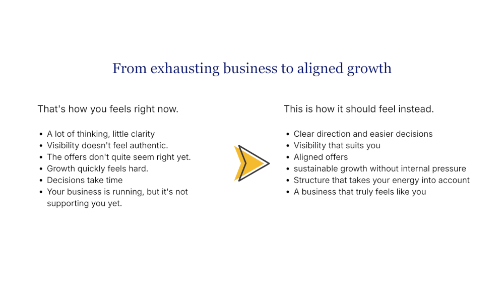 from exhausting business to aligned growth